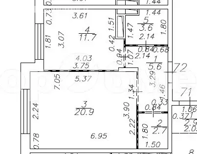 1-комнатная квартира: Москва, 1-я улица Бухвостова, 2к3 (44.5 м) - Фото 1