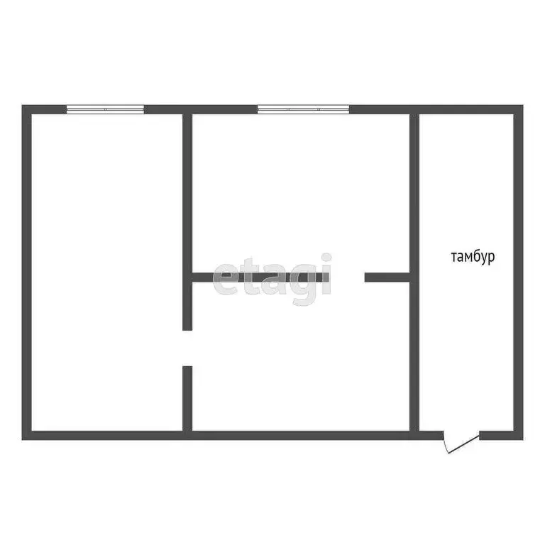 2-комнатная квартира: Улан-Удэ, улица Пушкина, 5 (37 м) - Фото 1