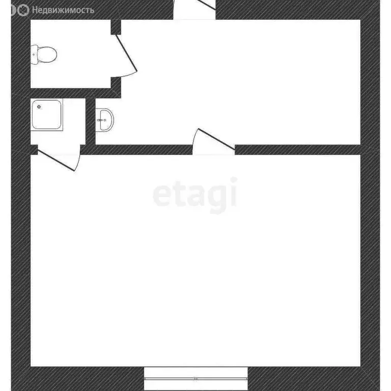 1-комнатная квартира: Курган, улица Тельмана, 12 (23 м) - Фото 0