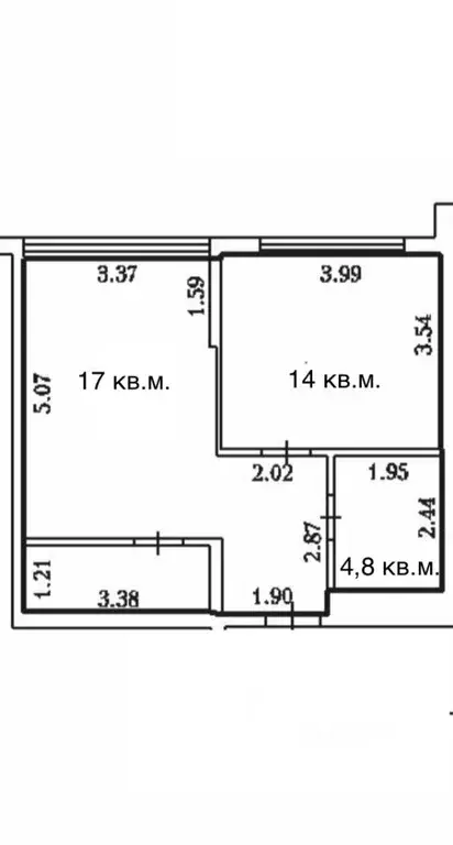 1-к кв. Кемеровская область, Кемерово просп. Притомский, 31к1 (46.1 м) - Фото 2