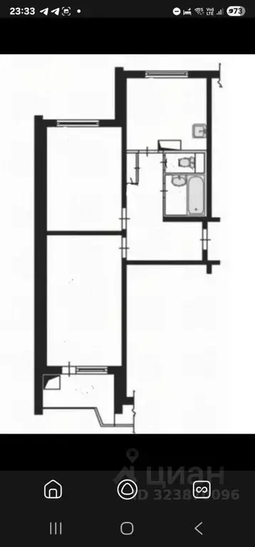 2-к кв. Москва Осенний бул., 5К1 (56.0 м) - Фото 2