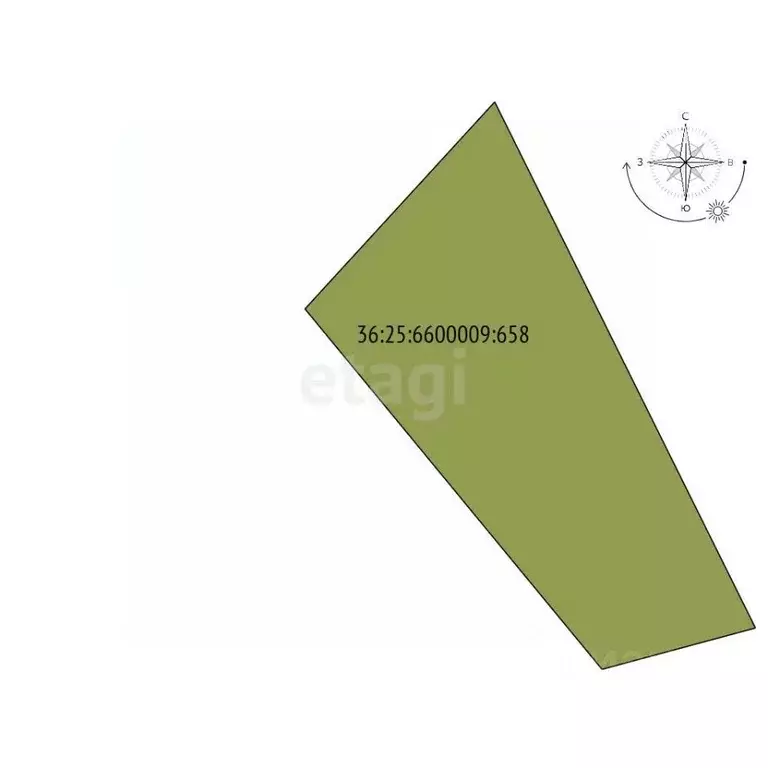 Участок в Воронежская область, Рамонский район, с. Ямное ул. Ленина ... - Фото 2