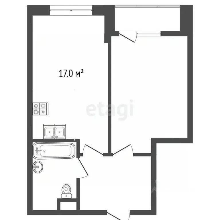 1-к кв. Москва пер. 1-й Котляковский, 2Ак2 (43.0 м) - Фото 2