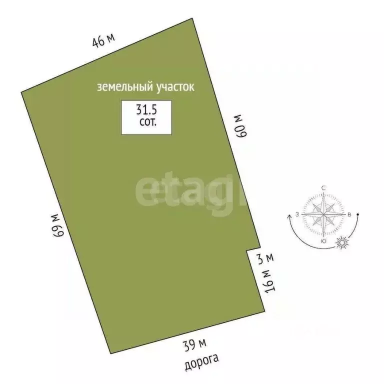 Участок в Астраханская область, Астрахань Главно-продольная ул. (31.5 ... - Фото 1