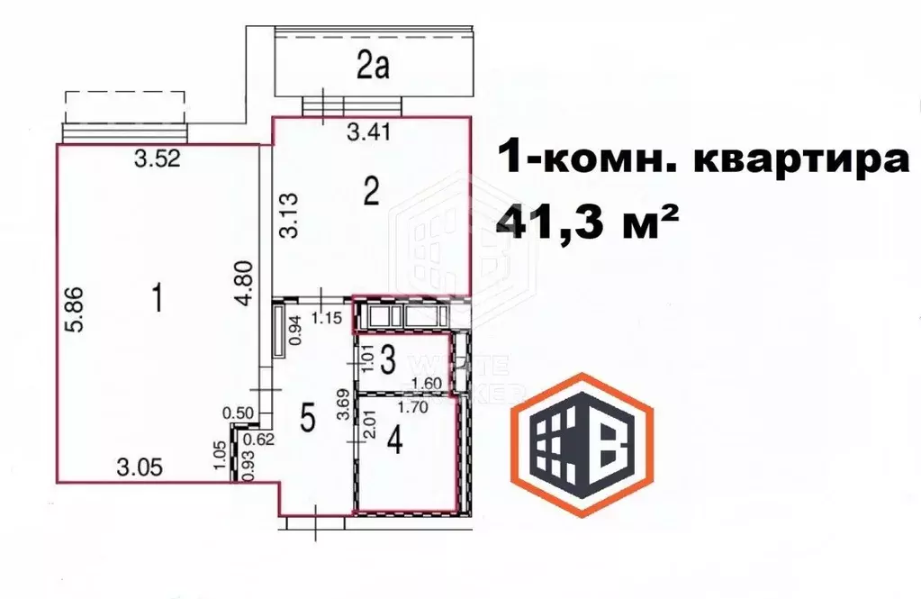 1-к кв. Москва Базовская ул., 24Б (41.3 м) - Фото 2