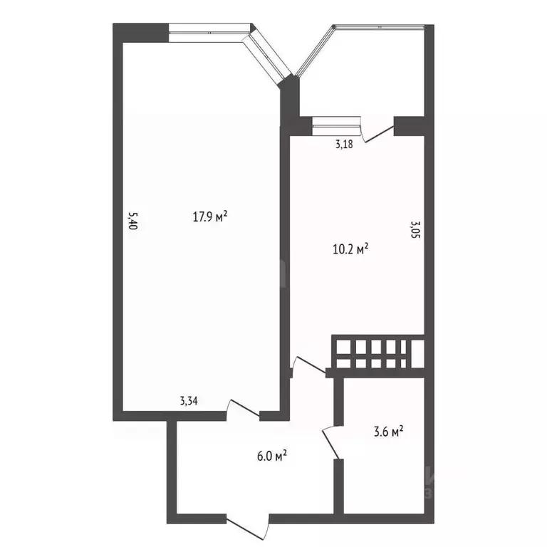 1-к кв. Амурская область, Благовещенск ул. Василенко, 3/3 (37.7 м) - Фото 2