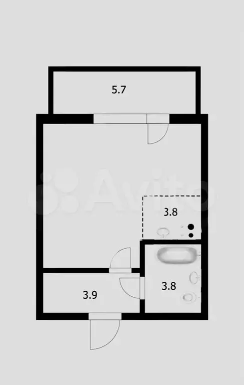 Квартира-студия, 28,1 м, 15/16 эт. - Фото 0