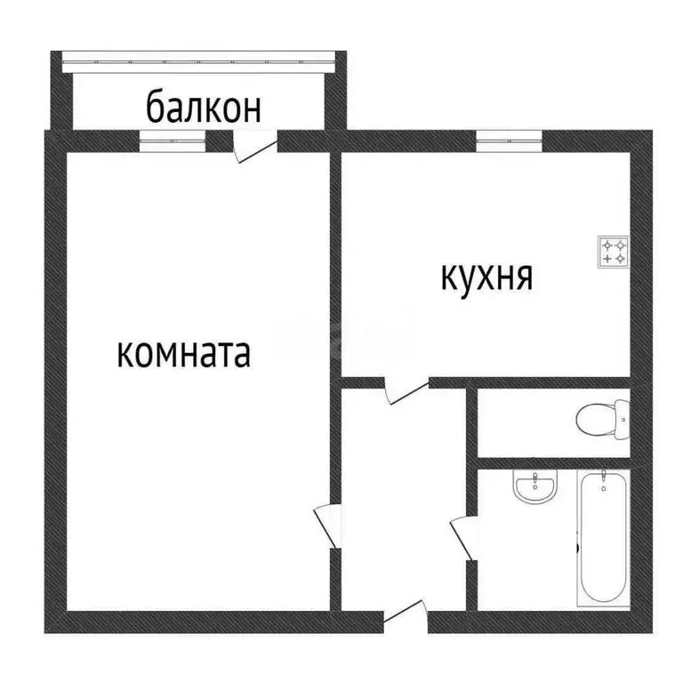 1-комнатная квартира: Курган, жилой район Заозёрный, 5-й микрорайон, ... - Фото 1
