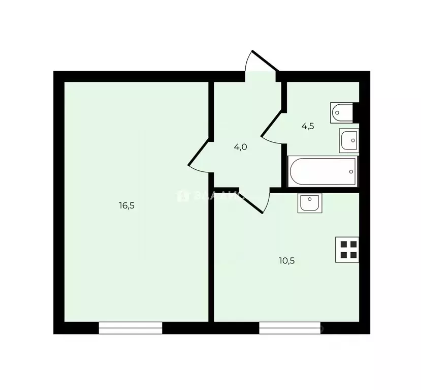 1-к кв. Санкт-Петербург Бестужевская ул., 7к3 (37.6 м) - Фото 2