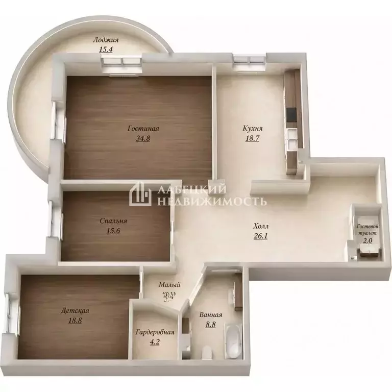 3-к кв. Санкт-Петербург Варшавская ул., 23к2 (131.7 м) - Фото 2
