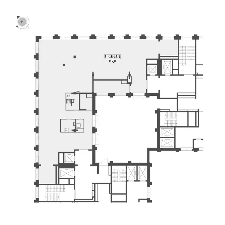 Помещение свободного назначения в Москва наб. Марка Шагала, 11к1 (317 ... - Фото 0