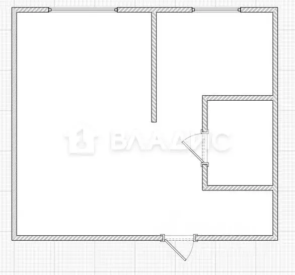1-к кв. Пензенская область, Пенза Ульяновская ул., 11 (30.2 м) - Фото 2