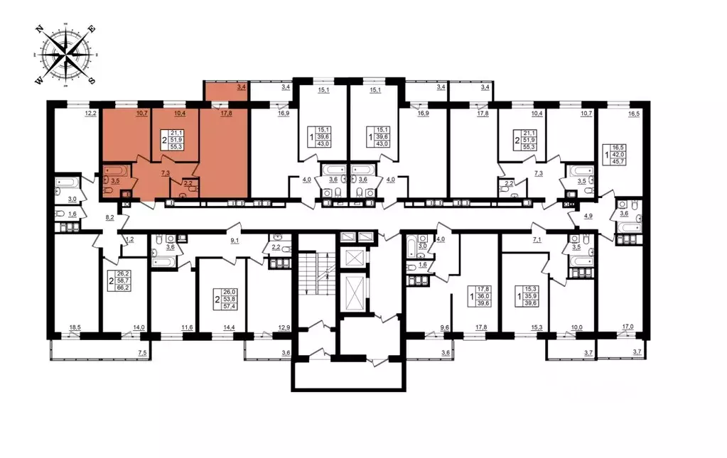 2-к кв. Волгоградская область, Волгоград Рубин жилой комплекс (55.3 м) - Фото 2