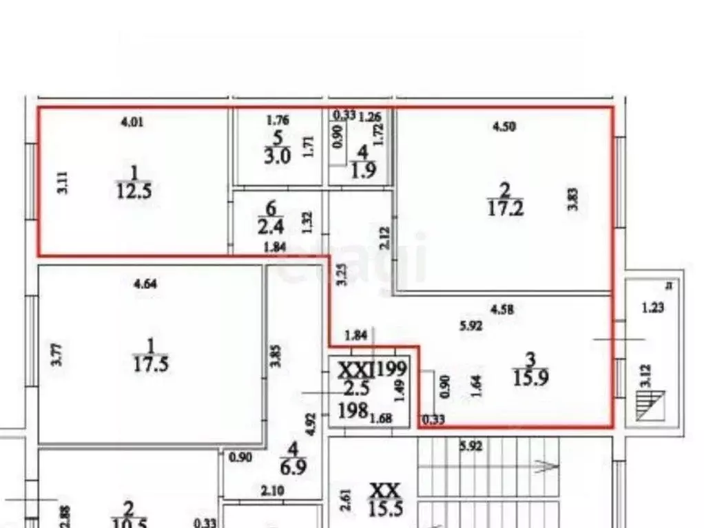 2-к кв. Ульяновская область, Ульяновск ул. Еремецкого, 38 (52.9 м) - Фото 1