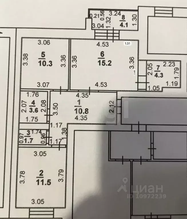 2-к кв. Башкортостан, Стерлитамакский район, Отрадовский сельсовет, с. ... - Фото 1