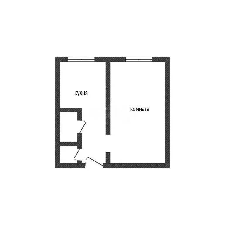 1-комнатная квартира: Бийск, улица Александра Матросова, 45 (24.7 м) - Фото 1