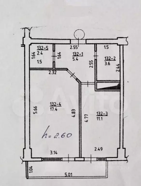 1-к кв. Севастополь ул. Колобова, 22/3 (41.5 м) - Фото 2