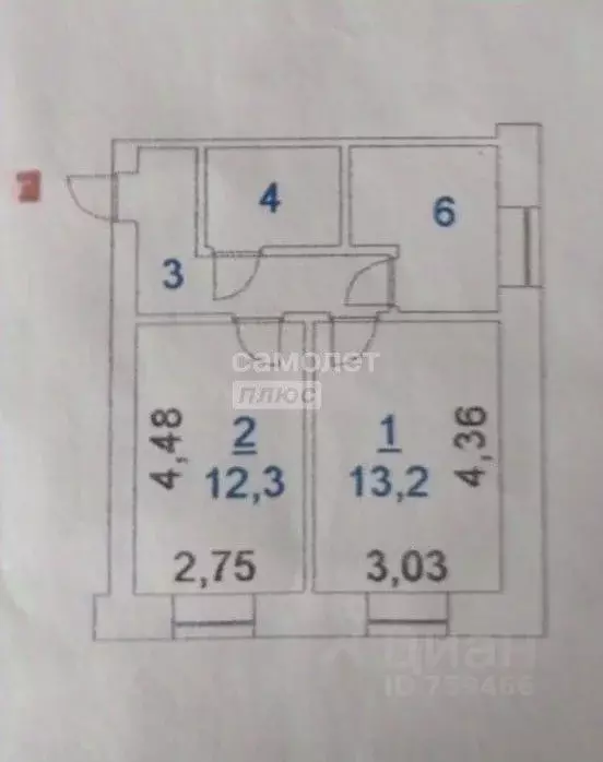 2-к кв. Новосибирская область, Бердск ул. Попова, 35 (40.2 м) - Фото 1