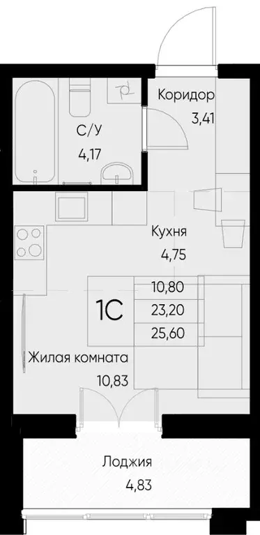 1-к кв. Татарстан, Зеленодольский район, Васильево муниципальное ... - Фото 0