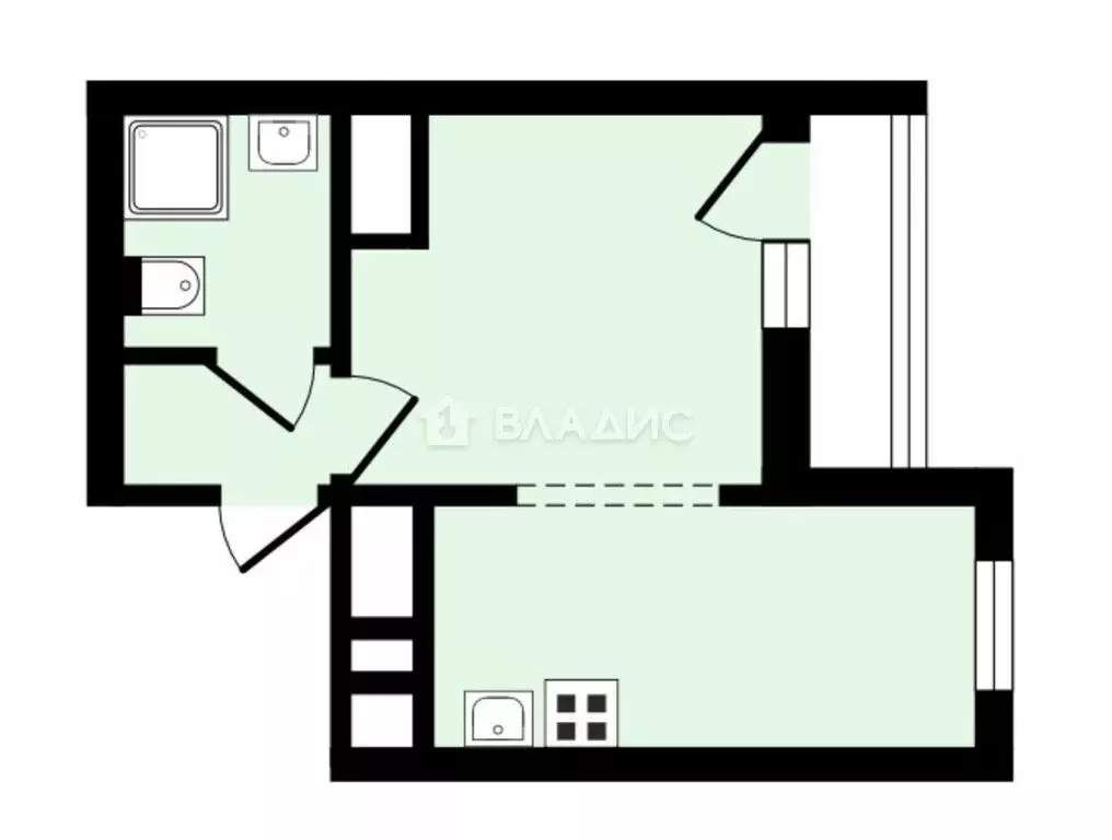 Квартира-студия: Санкт-Петербург, Чарушинская улица, 24к1 (23.5 м) - Фото 1
