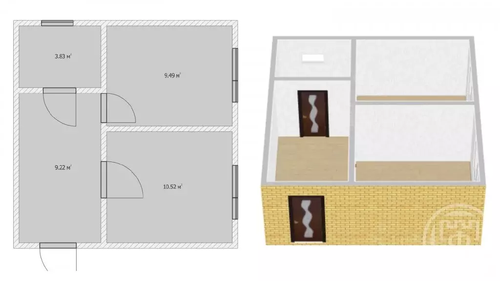 1-к кв. Ленинградская область, Лужский район, Скребловское с/пос, д. ... - Фото 1