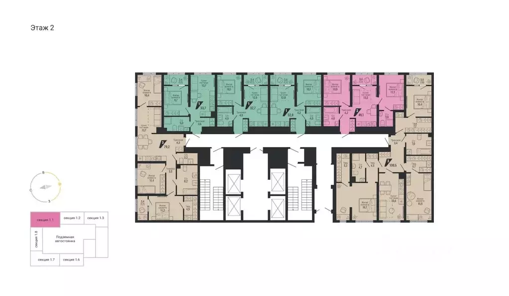 3-к кв. Свердловская область, Екатеринбург Вторчермет жилрайон,  ... - Фото 1