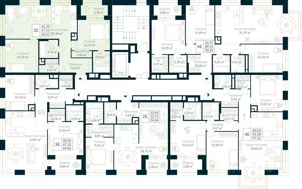 2-к кв. Башкортостан, Уфа Глумилино жилрайон, Урман Сити жилой ... - Фото 2