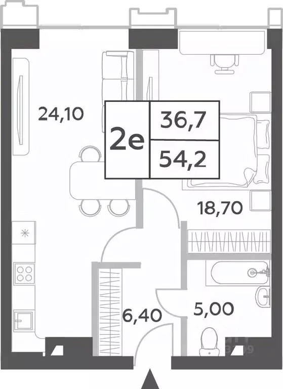 2-к кв. Москва просп. Генерала Дорохова, вл1к2 (54.2 м) - Фото 0