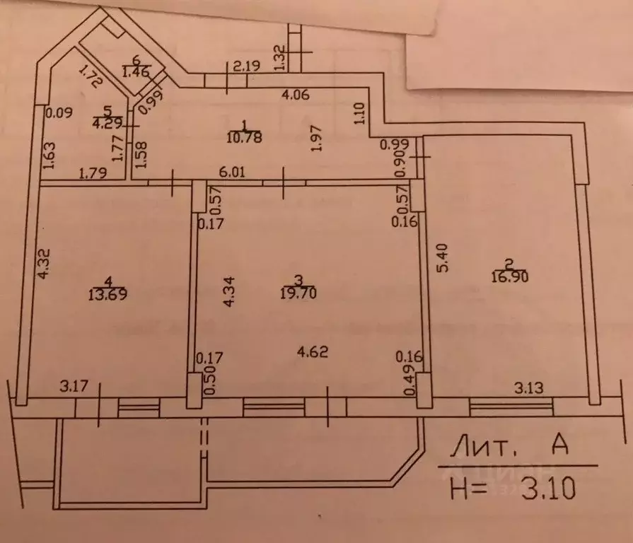 2-к кв. Краснодарский край, Краснодар ул. Володи Головатого, 109 (70.0 ... - Фото 0