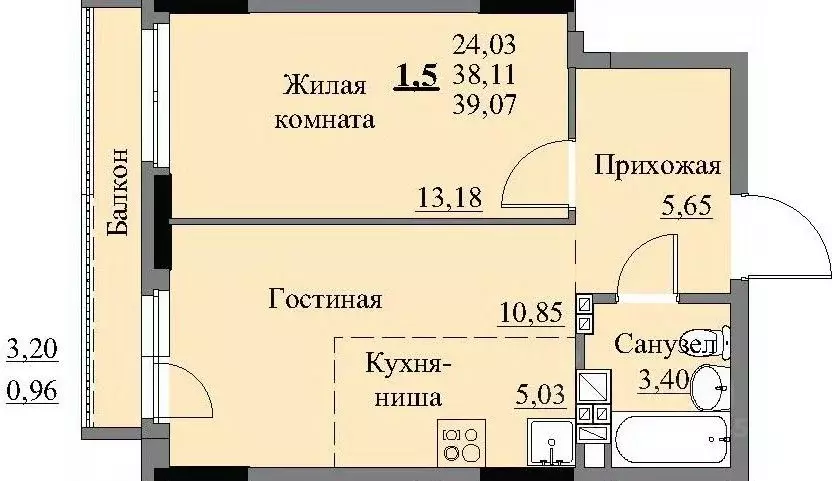 1-к кв. Удмуртия, Ижевск Автопроизводство жилрайон, 3-й мкр, Арден на ... - Фото 0