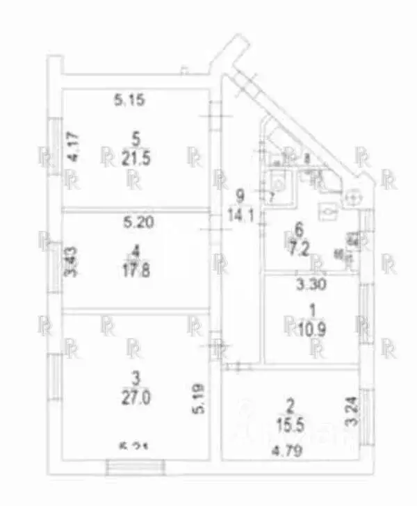 4-к кв. Москва Чистопрудный бул., 12К2 (118.0 м) - Фото 0
