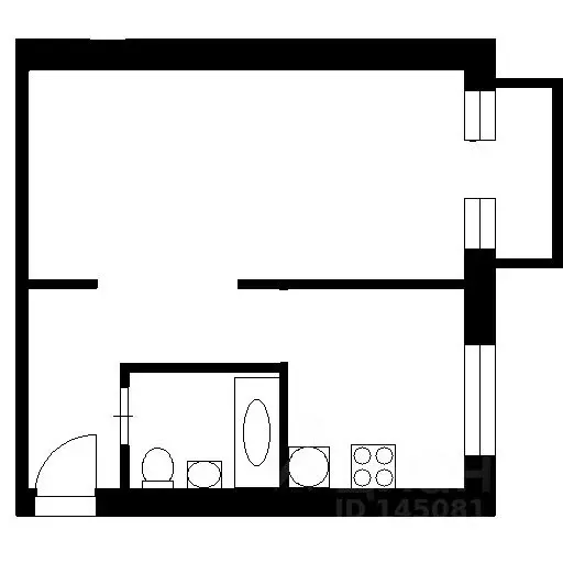 1-к кв. Тульская область, Тула ул. Баженова, 7 (33.0 м) - Фото 2