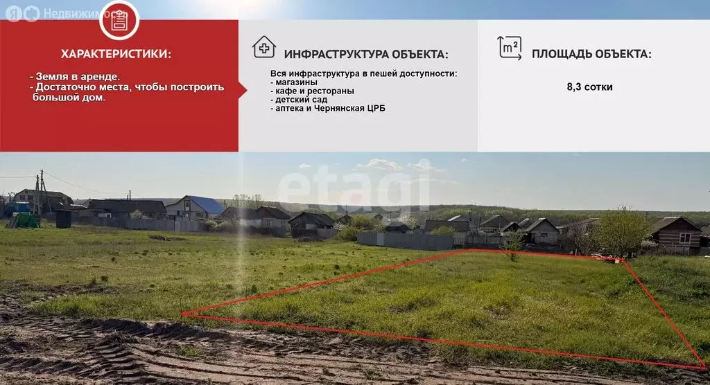 Участок в Белгородская область, городское поселение посёлок Чернянка, ... - Фото 2