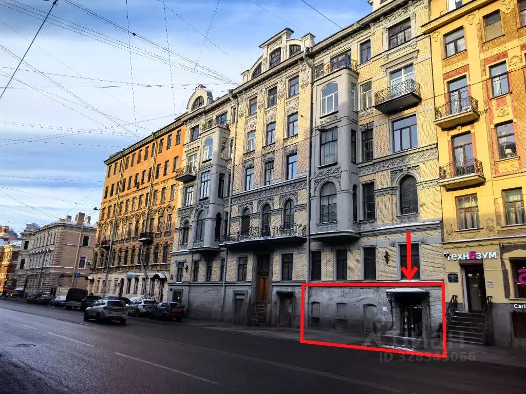 Торговая площадь в Санкт-Петербург 2-я Советская ул., 10Б (157 м) - Фото 1