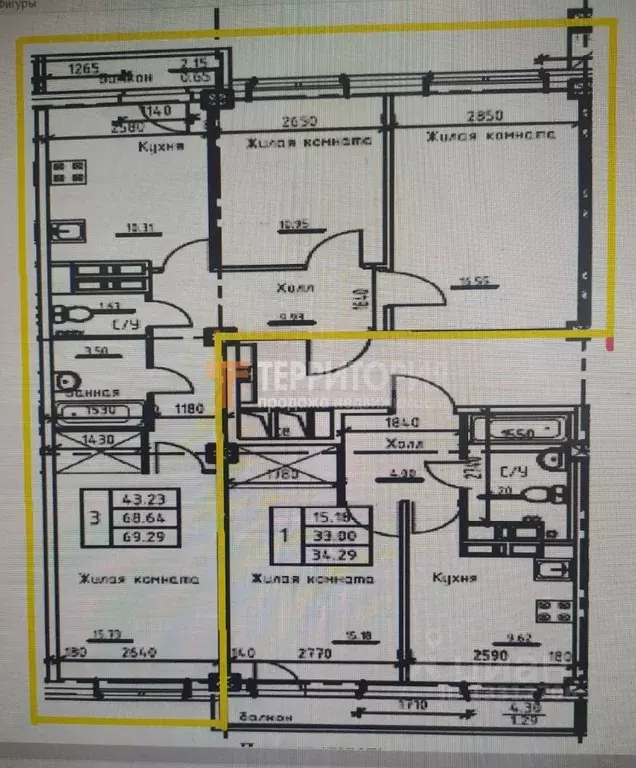 3-к кв. Пермский край, Березники Усольский-2 мкр, ул. Строителей, 10 ... - Фото 1