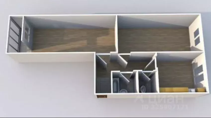 2-к кв. Тверская область, Конаковский муниципальный округ, д. Мокшино ... - Фото 1