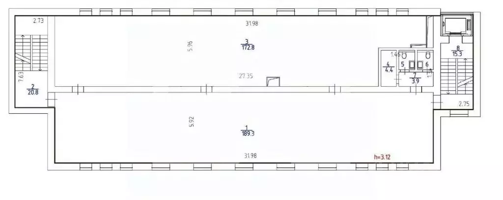 Помещение свободного назначения в Москва Каширское ш., 3к2с1 (2910 м) - Фото 2