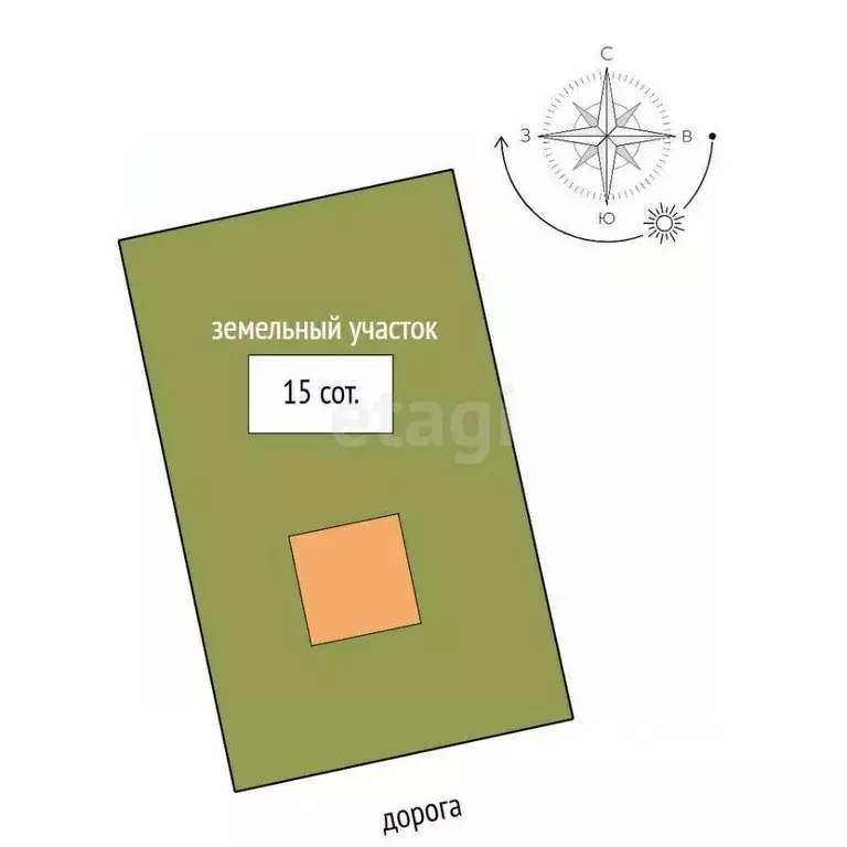 Участок в Владимирская область, Муром д. Саксино, ул. Лакина (15.0 ... - Фото 1