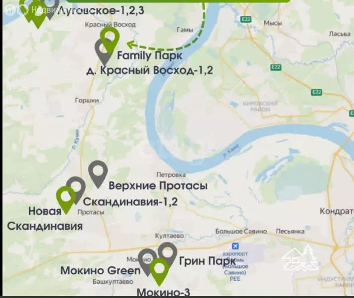 Участок в Пермский муниципальный округ, посёлок Красный Восход (7.99 ... - Фото 1