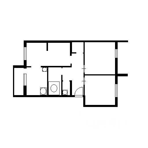 3-к кв. Новосибирская область, Новосибирск ул. Петухова, 6/4 (70.0 м) - Фото 1