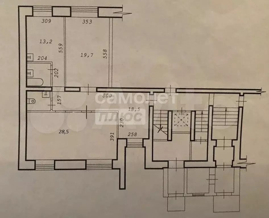 2-к. квартира, 86 м, 1/10 эт. - Фото 0