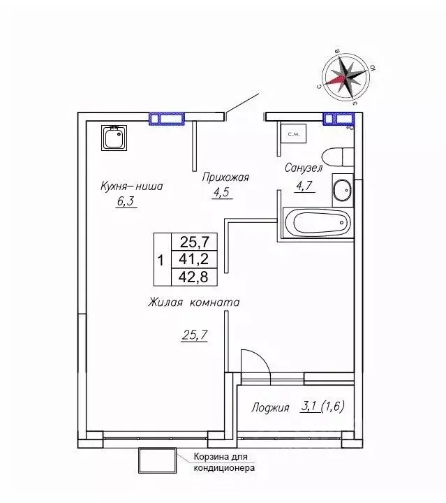 1-к кв. Приморский край, Надеждинский район, пос. Новый ул. Ленина, ... - Фото 1