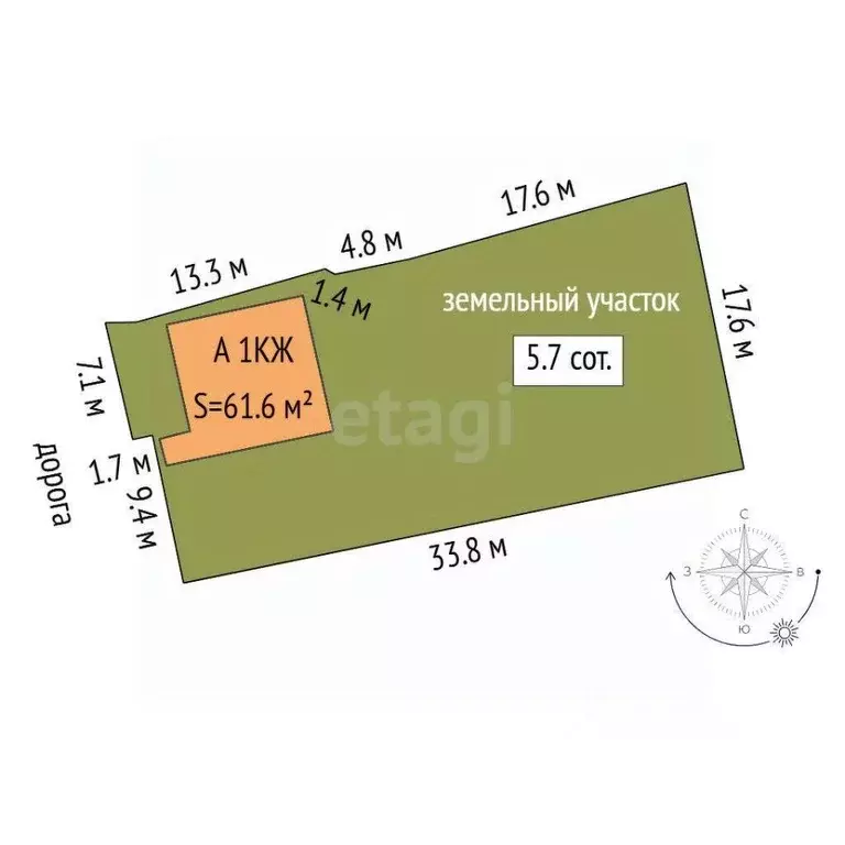 Дом в Тюменская область, Тюмень ул. Самарцева (62 м) - Фото 2
