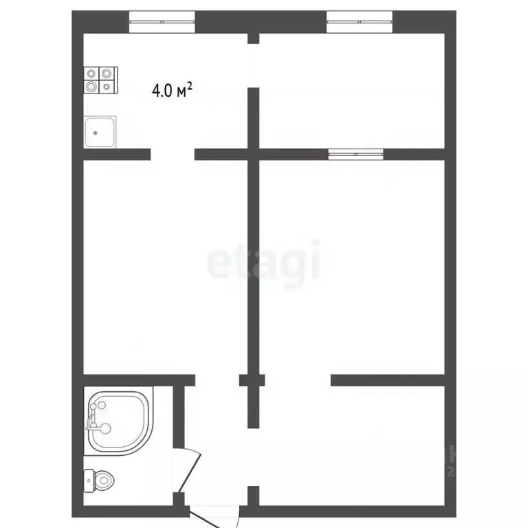 1-к кв. Ставропольский край, Пятигорск ул. Орджоникидзе (29.0 м) - Фото 2