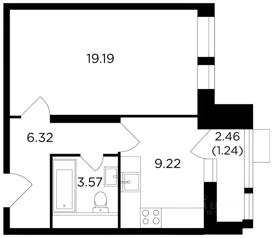 1-к кв. Москва Тюменский проезд, 3к6 (40.0 м) - Фото 1
