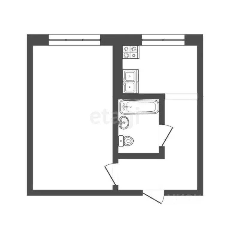1-к кв. Мордовия, Саранск ул. Коваленко, 31 (33.0 м) - Фото 0
