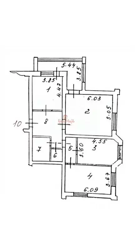 3-к кв. Владимирская область, Александров пер. Красный, 17 (98.0 м) - Фото 2