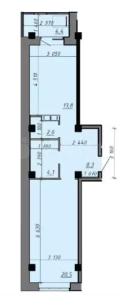 2-к. квартира, 50 м, 3/9 эт. - Фото 0