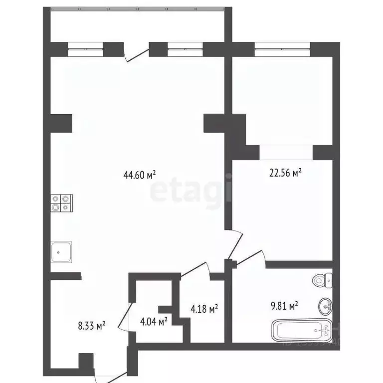 2-к кв. Тюменская область, Тюмень ул. Немцова, 4 (93.6 м) - Фото 2