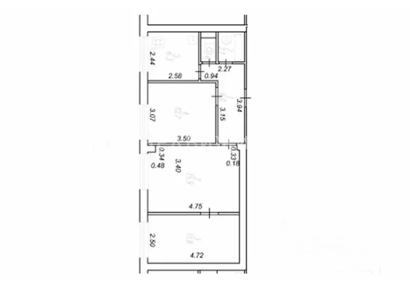 3-к кв. Рязанская область, Рязань Касимовское ш., 38 (53.6 м) - Фото 2